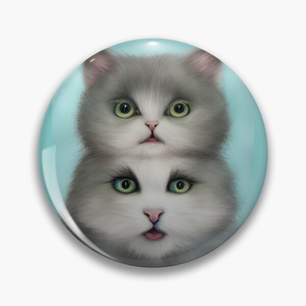 Item preview, Captivating portrait of two cats' heads designed and sold by Astralia.