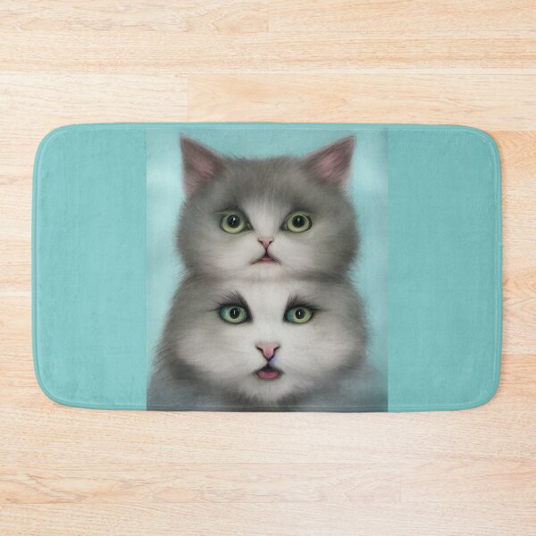 Item preview,  Captivating portrait of two cats' heads designed and sold by Astralia.
