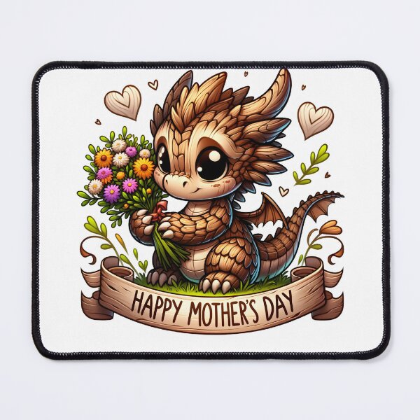 Item preview, Happy Mothers Day Wood Dragon designed and sold by YokujinDesign.