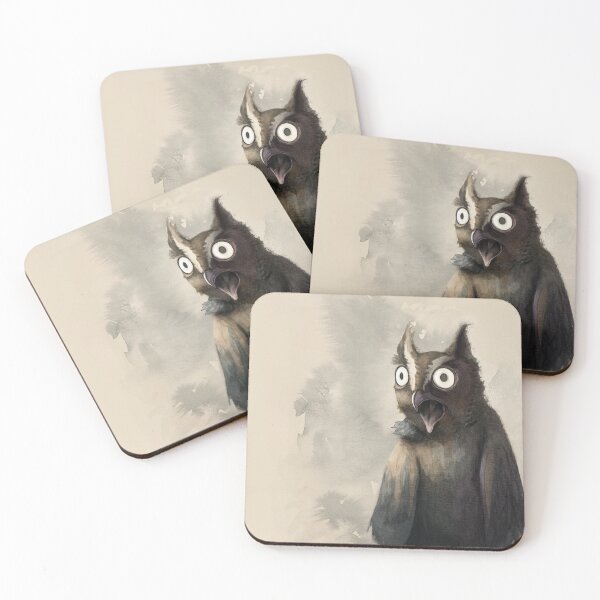 Item preview, Shocked Owl designed and sold by NorthMistStudio.