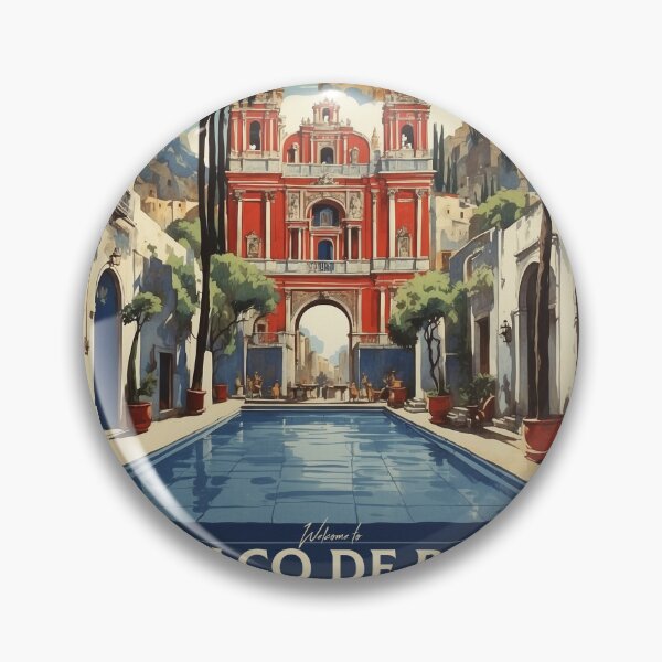Item preview, Amealco de Bonfil Queretaro Magic Town Mexico Vintage Travel Tourism Poster  designed and sold by TravelersGems.