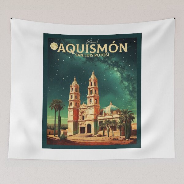 Item preview, Aquismon San Luis Potosi Magic Town Mexico Vintage Travel Tourism Poster  designed and sold by TravelersGems.