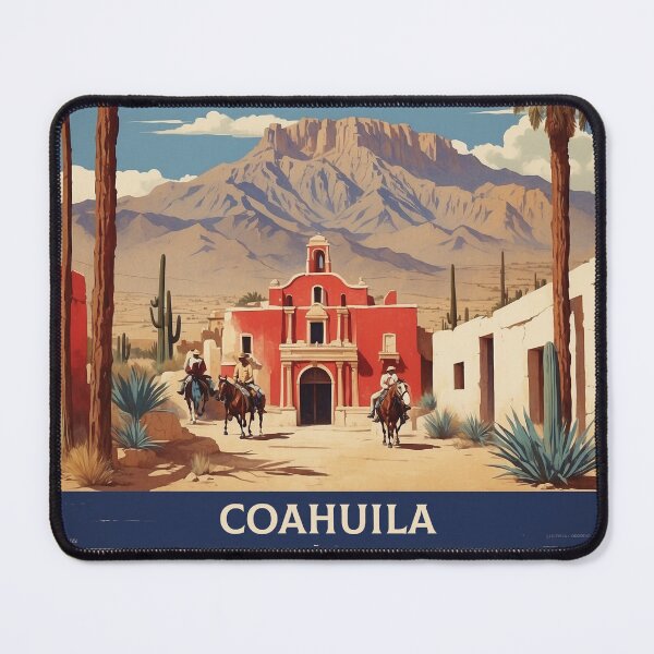Item preview, Arteaga Coahuila Magic Town Mexico Vintage Travel Tourism Poster  designed and sold by TravelersGems.
