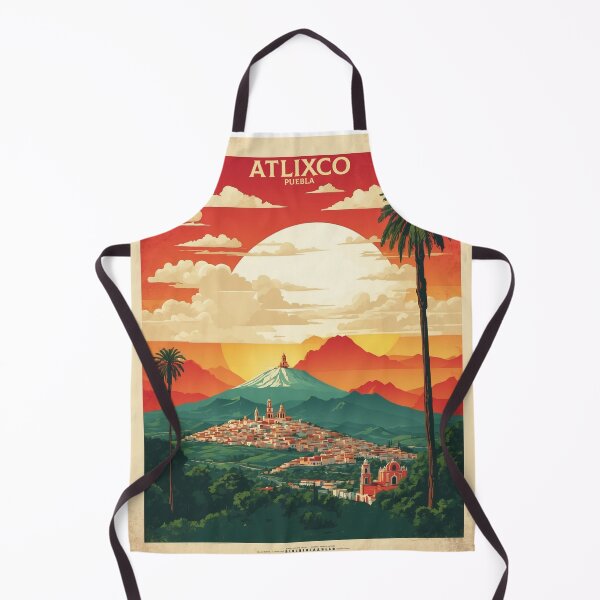 Item preview, Atlixco Puebla Magic Town Mexico Vintage Travel Tourism Poster designed and sold by TravelersGems.