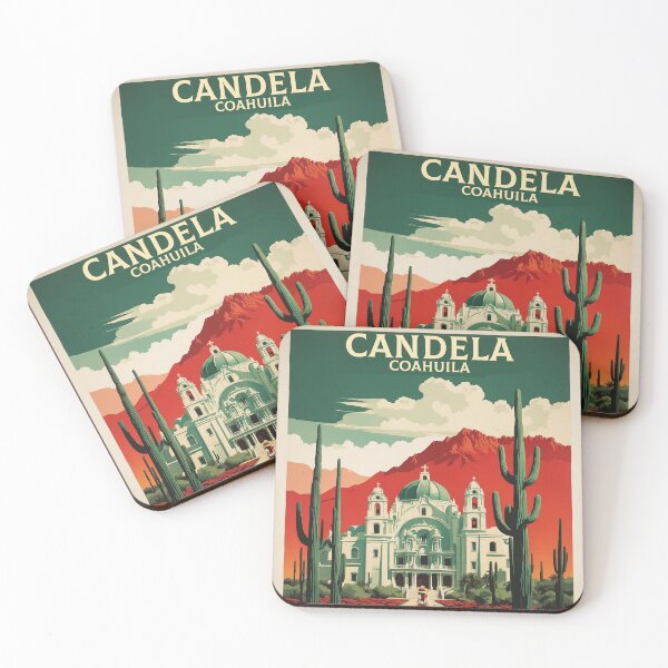 Item preview, Candela Coahuila Magic Town Mexico Vintage Travel Tourism Poster  designed and sold by TravelersGems.