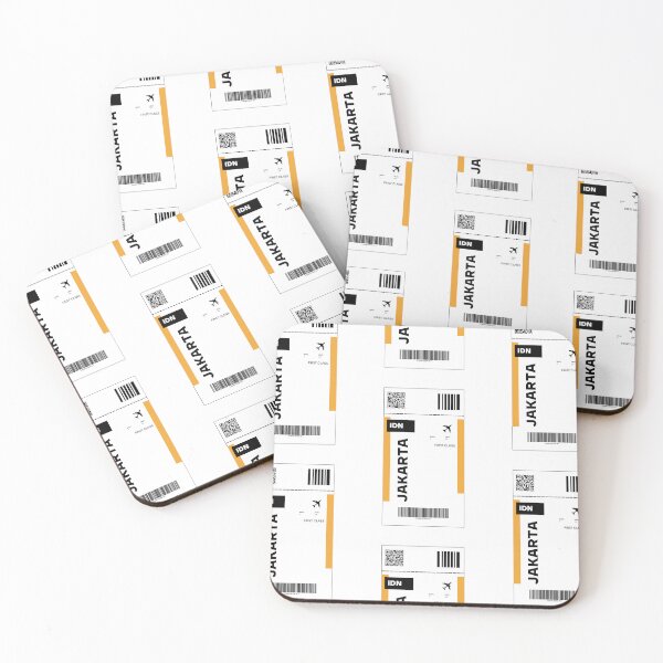 Item preview, JAKARTA Ticket Design - Inspired Travel Ticket  designed and sold by RM-Journey.