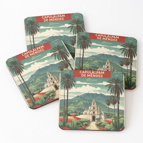 Item preview, Capulalpam de mendez Oaxaca Magic Town Mexico Vintage Travel Tourism Poster  designed and sold by TravelersGems.