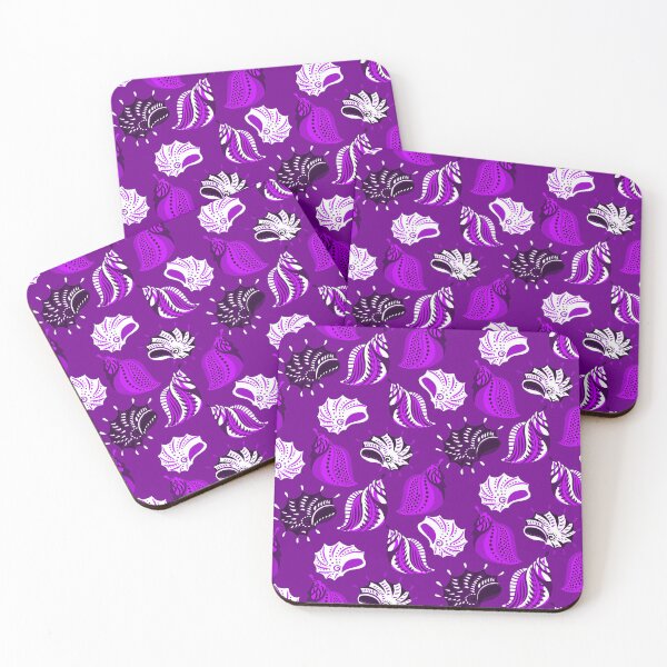 Item preview, purple sea shells beach ocean  designed and sold by Gossip Rag.