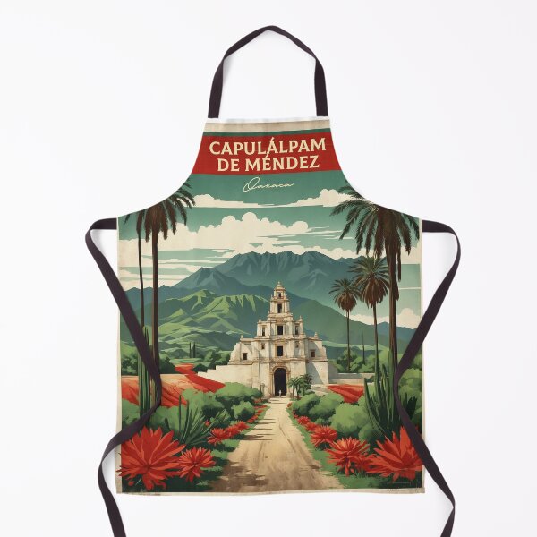 Item preview, Capulalpam de mendez Oaxaca Magic Town Mexico Vintage Travel Tourism Poster designed and sold by TravelersGems.