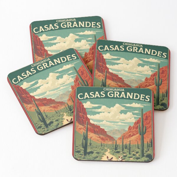Item preview, Chihuahua Casas Grandes Magic Town Mexico Vintage Travel Tourism Poster  designed and sold by TravelersGems.