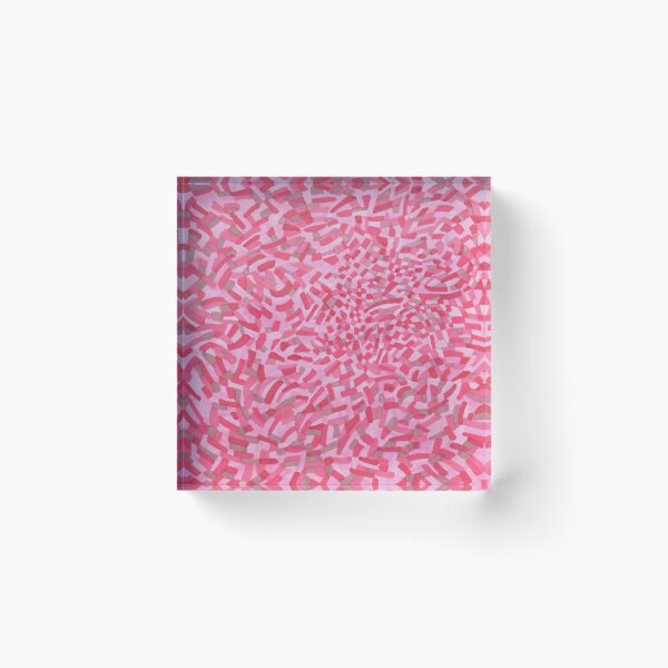 Item preview, Chaotic Rectangle Pattern in Reds and Pinks. designed and sold by inklets.