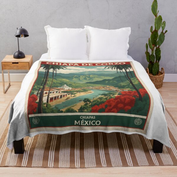 Item preview, Chiapa de Corzo Chiapas Magic Town Mexico Vintage Travel Tourism Poster designed and sold by TravelersGems.