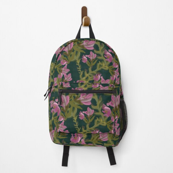 Item preview, Pink and green floral textured background  designed and sold by goldsmudge.