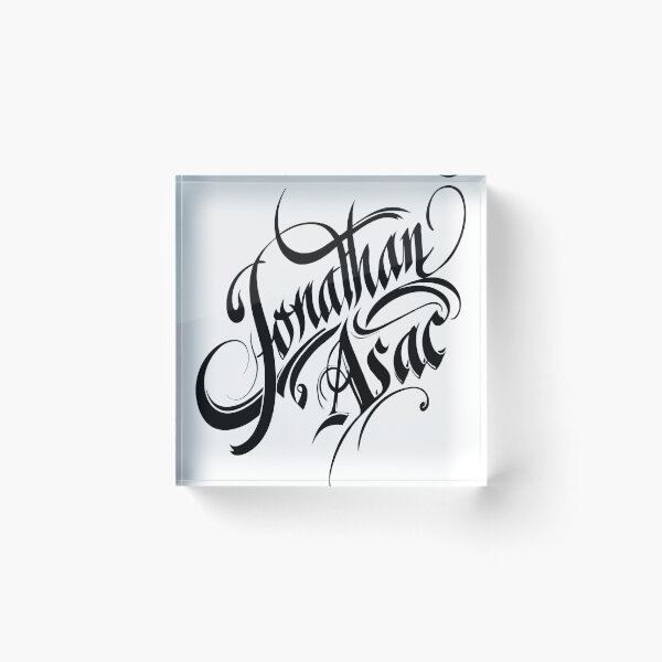 Item preview,  'Jonathan Isaac' Handwritten Calligraphy Art" designed and sold by merchtrends-svg.
