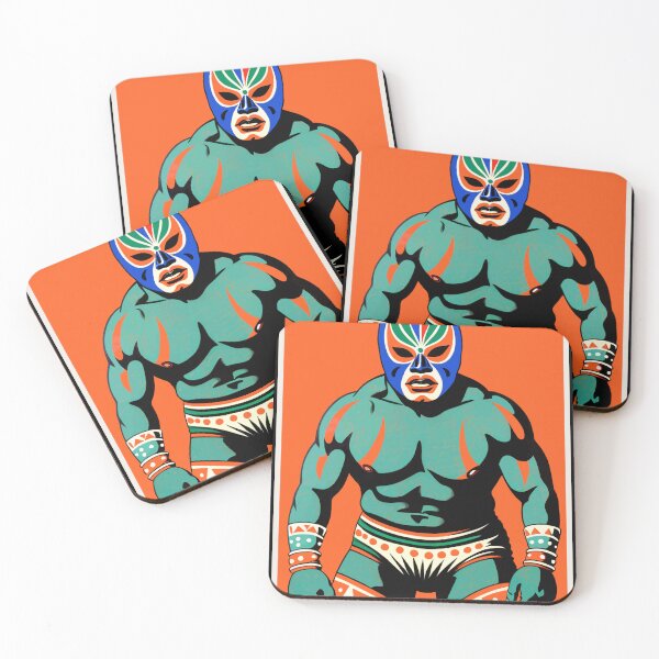 Item preview, Pop Art Mexican Wrestler Lucha Libre 1950's designed and sold by retrographics.