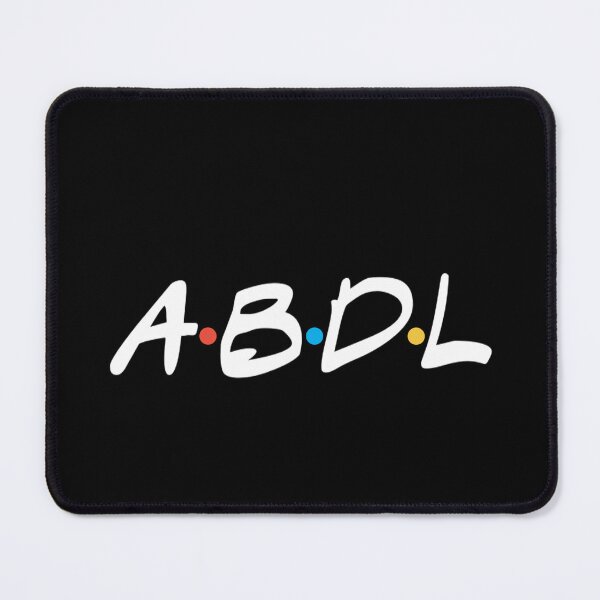Artikelvorschau, ABDL – Freundliches Logo weiß entworfen und verkauft von DF3.