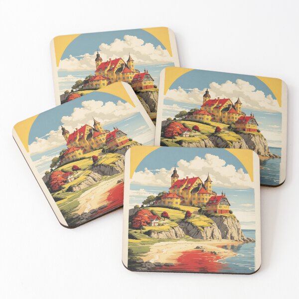 Item preview, Germany Island of Rugen Vintage Travel Poster designed and sold by TravelersGems.