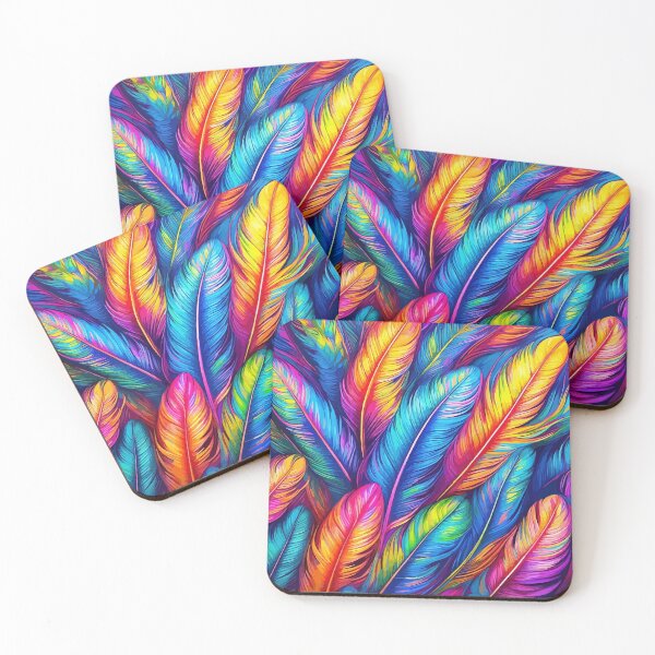 Item preview, Colorful feathers Northern lights Aurora borealis designed and sold by Grypis.