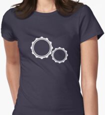 Zahnrad Tailliertes T-Shirt für Frauen