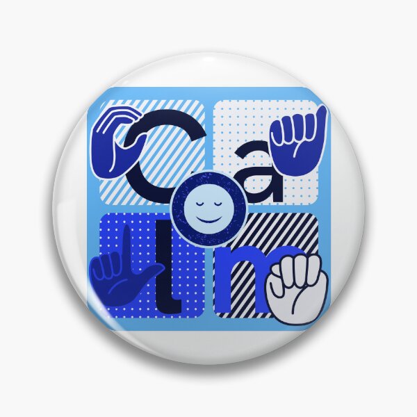 Item preview, CALM Sign Language Squares designed and sold by IndeOandM.