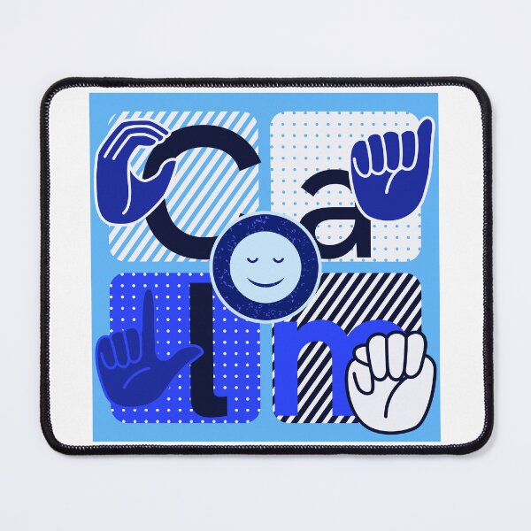 Item preview, CALM Sign Language Squares designed and sold by IndeOandM.