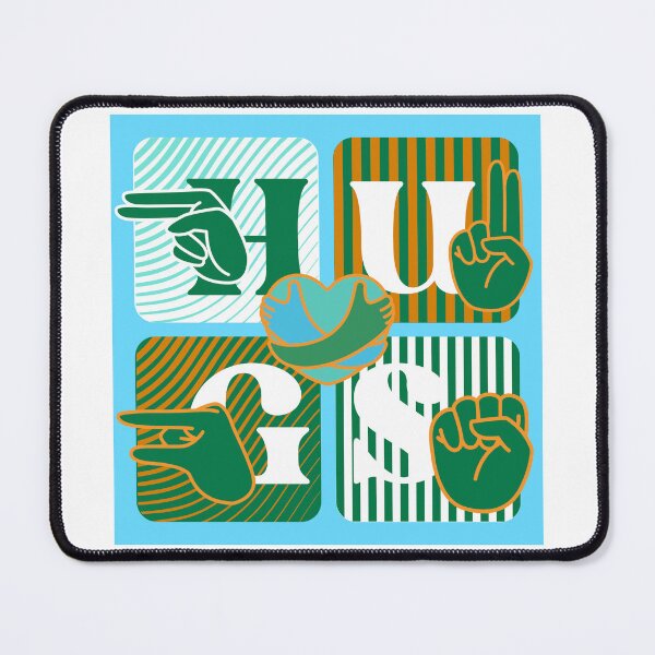 Item preview, HUG Sign Language Squares designed and sold by IndeOandM.