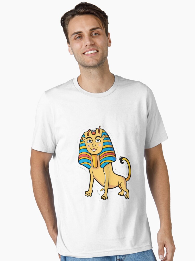 Playful Sphinx Cartoon Colorful Egyptian Myth