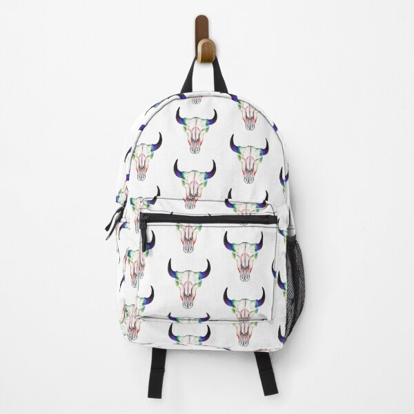 Item preview, A Splash Of Rainbow, Bison Skull designed and sold by Art By B.T.
