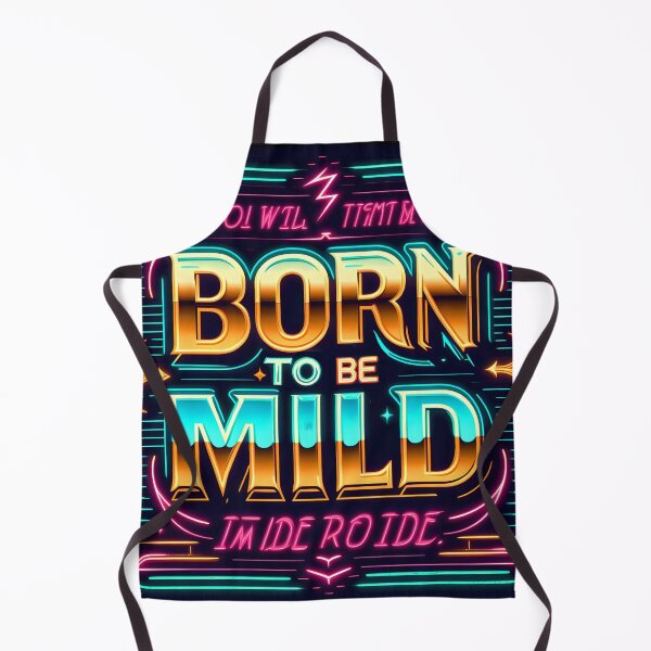 Item preview, Born to be Mild, typography, retro designed and sold by maxmaj.