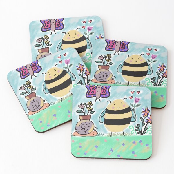 Item preview, Bee, snail and butterfly designed and sold by Gemma Creegan.