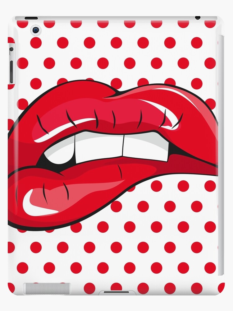Pop Art Lips Design Ipad Case Skin By Fistonartwork Redbubble