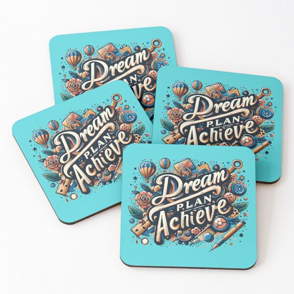 Item preview, Dream Plan Achieve, typography designed and sold by maxmaj.