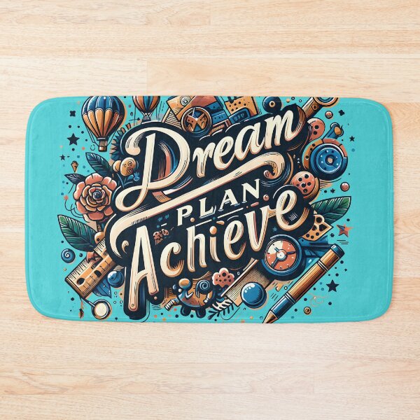 Item preview, Dream Plan Achieve, typography designed and sold by maxmaj.