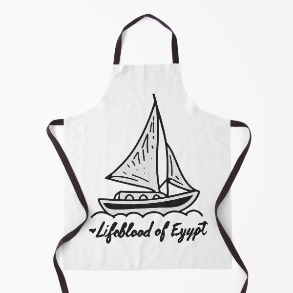 Item preview, Lifeblood of Egypt - Nile River & Felucca Sailboat Design designed and sold by NiftyWrx.