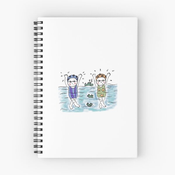 Item preview, Two swimmers and ducks designed and sold by Gemma Creegan.