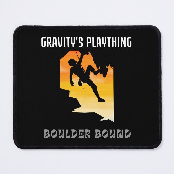 Item preview, Gravity's Plaything: Boulder Bound, Rock Climbing Bouldering Mountain Climber designed and sold by supriyo-art.