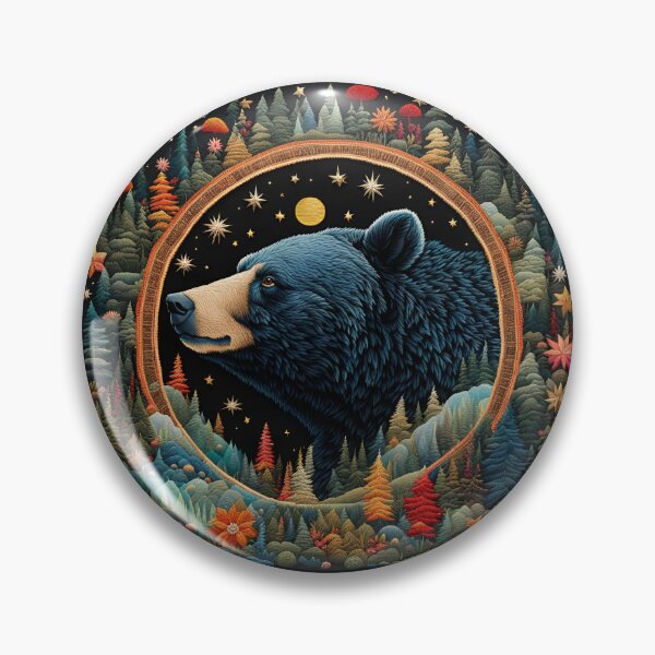 Item preview, Embroidery Art - The Grizzly Bear designed and sold by TWNightingale.