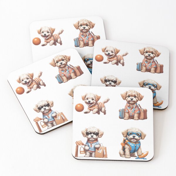 Item preview, Maltipoo cute puppy dog travel Sticker Pack 2 designed and sold by Keffy.