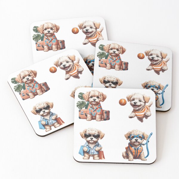Item preview, Maltipoo cute puppy dog travel Sticker Pack 3 designed and sold by Keffy.