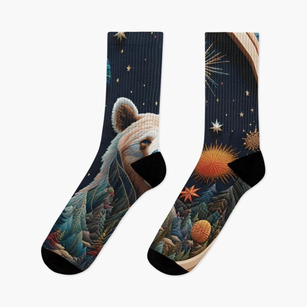 Artikelvorschau, Stickkunst - Der Grizzlybär entworfen und verkauft von TWNightingale.