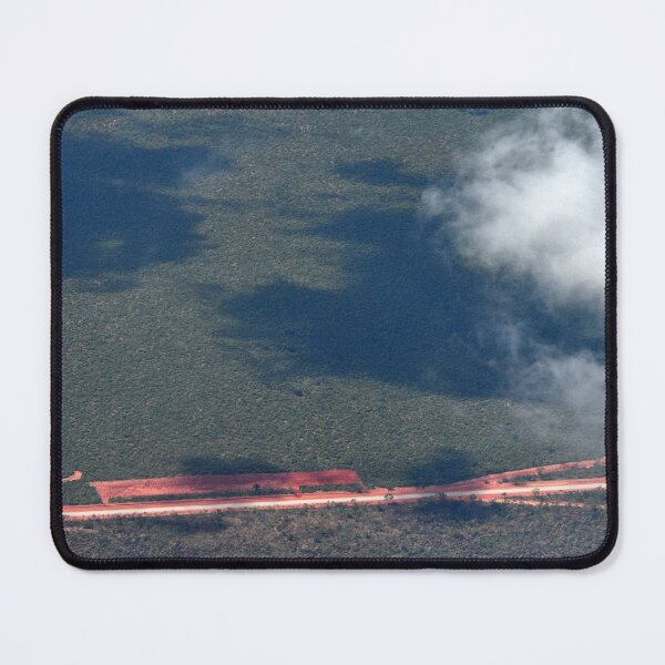 Item preview, Aerial view of highway bordered by red dirt and surrounded by trees. designed and sold by EAnneH.