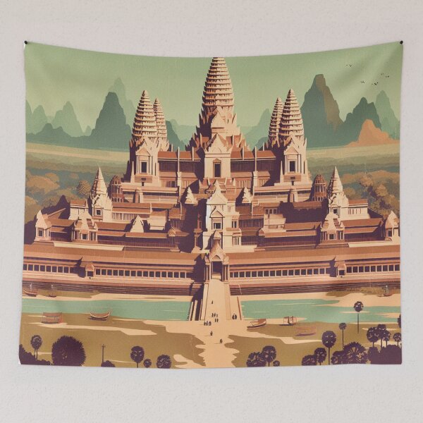 Item preview, Angkor - Morning reflection designed and sold by JourneysCo.