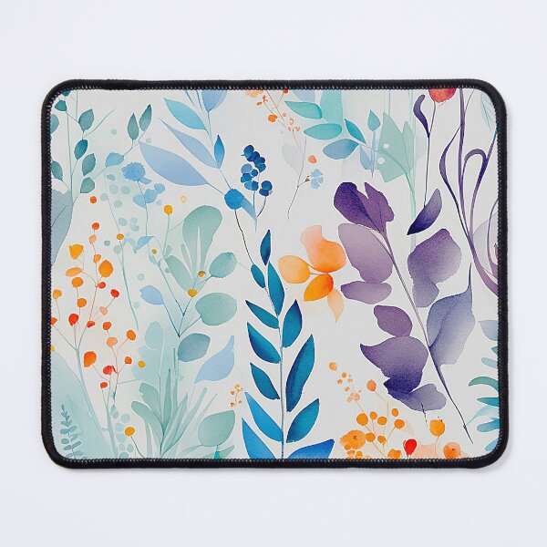 Item preview, Cool toned leafs pattern  designed and sold by Kunika Singh.