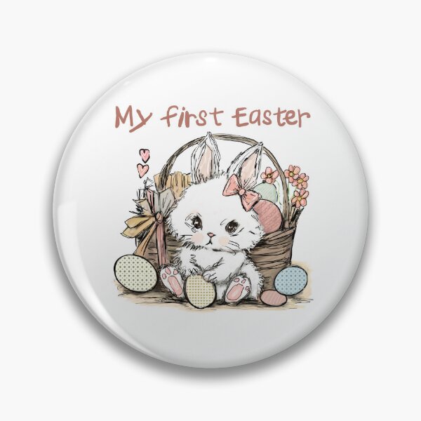 Item preview, My First Easter - Pink Bunny designed and sold by TraceyMackieArt.