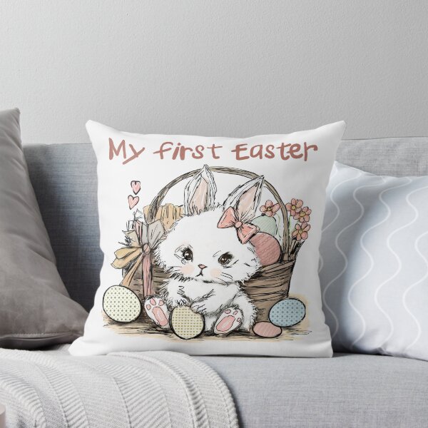 Item preview, My First Easter - Pink Bunny designed and sold by TraceyMackieArt.