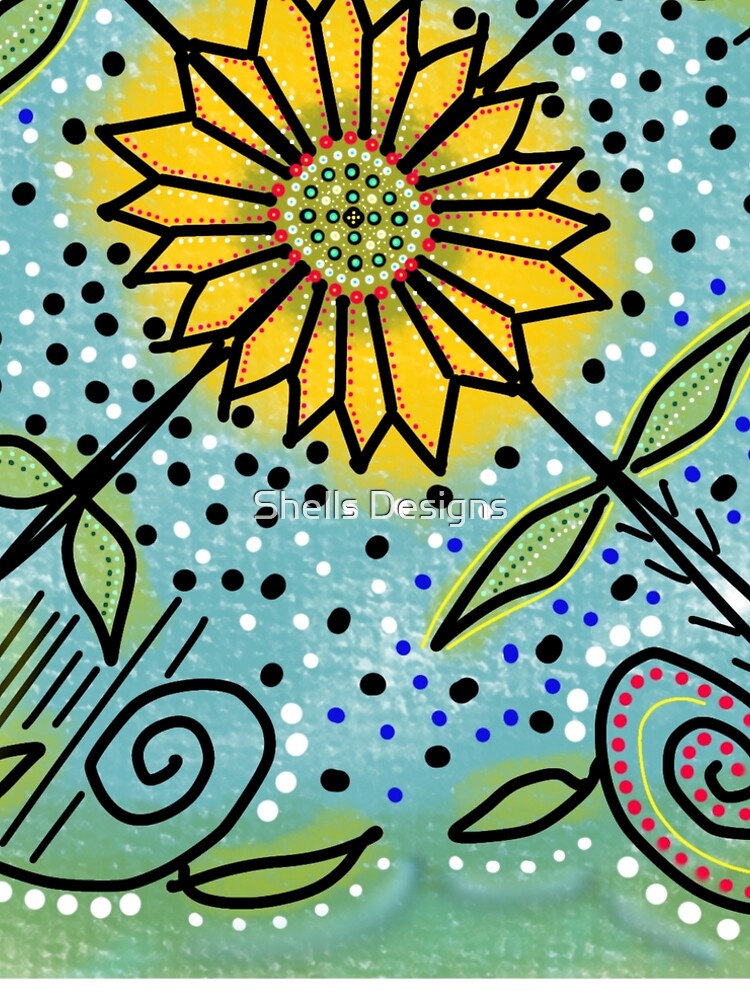 Thumbnail 5 of 5, A-Line Dress, SunFlower designed and sold by BomShellsDesign.