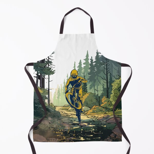 Item preview, Retro styled downhill mountain biking mountain bike designed and sold by supriyo-art.