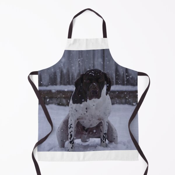 Item preview, German shorthair pointer snow stare designed and sold by Horsequeenozie.