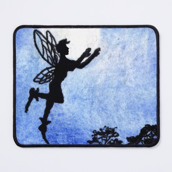 Item preview, Sihouette of Fairy boy flying designed and sold by Aithlin123.