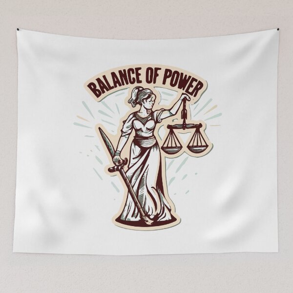 Item preview, Lady Justice Balance of Power Sketch designed and sold by NiftyWrx.